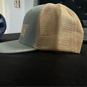 Classic Gray and Tan Mesh Trucker Hat